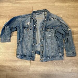 American Eagle distressed denim jacket